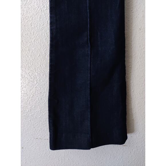 Habitual Blue Dark Wash Seamed Front Flared Legs Jeans Size 27 - Picture 3 of 8